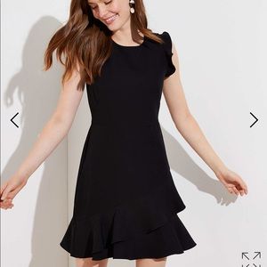 LOFT ‘WRAPAROUND FLOUNCE FLARE DRESS’ Brand New!